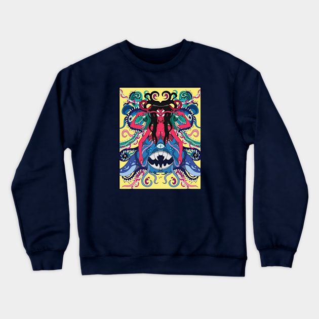 Abominablezoic Crewneck Sweatshirt by Munchbud Ink